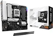 ASRock Motherboard B650M Pro X3D WiFi AMD Ryzen 9000, 8000, 7000 Series CPU Compatible (Soket AM5), B650 Micro ATX Motherboard
