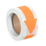 Arrow Sticker 2.8x1.2", 150 Pcs Adhesive Color Coding Decal, Bright Orange