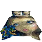 Faces of Faery #190 Clover Girl and Dragonling Coverlet