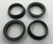 Black Plastic Computer Desk Table Cable Management Grommet Insert 2.5" (Qty 4)