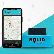 Solid GPS Tracker – 4G Vehicle Tracker with App Alerts, Geofencing, Real-Time Tracking & 3-Month Rechargeable Battery Life