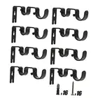 8 PCS Double Curtain Rod Brackets, Heavy Duty Curtain Rod Holders for 1”and