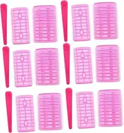 Outanaya Hair Curler Kit 18pcs Self-adhesive Plastic Rollers for Women Large Small Rollers for Long Short Hair