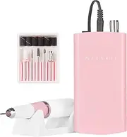 Makart 30000RPM Rechargeable Electric E-File Portable Remove Acrylic Gel with Nail Wicks