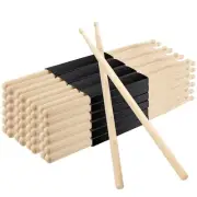 50 PCS 25 Pair 5A Drum Sticks Maple Wood Drumsticks Classic Wooden Drumsticks...