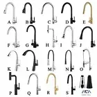 ACA Brass Kitchen Mixer Tap Pull Out Down Laundry Sink Basin Faucet Black Chrome