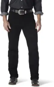 Wrangler Mens Cowboy Cut Stretch Slim Fit Jeans Tapered Leg High Waist Pants