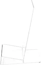 jojofuny Shape Acrylic Display Stand Book Holder for Desktop File Display Stand and Easy to Clean for Home Office Library