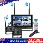 7" Digital Wireless Quad Monitor DVR Record 2x Reversing Rear View Camera 12-24v