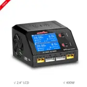 UP6 Dual Channel Battery Balance Charger Discharger 400W AC DC for RC Model