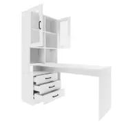 Luxsuite White Computer Desk