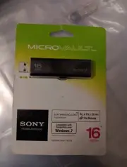Sony MicroVault Retractable USB 2.0 Flash Drive 16GB New! NIP Sealed Thumb Stick