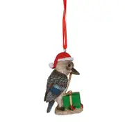 Aussie Figurine Christmas Kookaburra Hanging Decoration