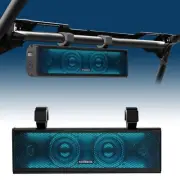 UTV Sound Bar,17 Inch Golf Cart SoundBar Bluetooth with RGB Lighting, IP65 4-...