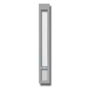 La Luna Pet Care - Small - Silver - Patio Pet Door Insert