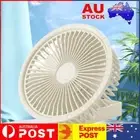 Foldable Fan Cooler 3 Speed 1200mAh Desk Fan for Office/Home/Dorm (White) AU