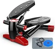 Fitness Exercise Machine Mini Stepper with Resistance Bands Home Trainer Stepping Legs, Arm Thigh Exerciser Fitness Full