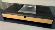 Ikea ELLOVEN Monitor stand with drawer, anthracite black 004.851.01 - NEW