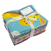 Clothworks Noah & Friends FQ Bundle 15pcs Fabric By Liza Lewis Quilting Sewing