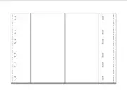 Table Tent (4" x 5-5/8" folded), 3-UP on 12" x 18" White 80lb Cover - 100 Sheets