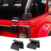 2PCS Soft Top Rear Window Clips Retainer Brackets Tailgate Bar Holders for 2007-2018 Jeep Wrangler JK JKU