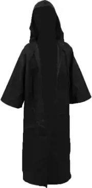 Kids Robe Halloween Costume Tunic Hooded Cloak Black and Brown
