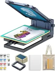 xTool Screen Printer Multi-color All Inclusive Kit, Screen Printing Kit with Pre-coated Screens, Screen Printing Solution with Laser, Screen Printing Machine for T-shirt Small Business Customized Gift