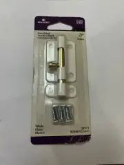Brainerd 31973 B24003G-W-U 3" White Barrel Bolt