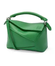 Loewe Mini Puzzle Tote Bag One size Tropical Green