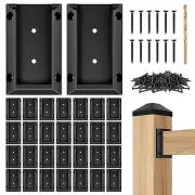 Eapele 30PCS Deck Railing Bracket Connectors for 2x4 Railing Wood Post, Railing