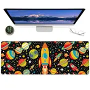 Cool Space Gaming Mouse Pad12x31.5in Non-Slip Rubber Cosmic Desk MatLarge Ext...