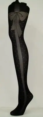ALANNAH HILL SIDE BOW DOT TIGHTS Designer Quality Hosiery FREE FAST POST