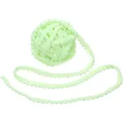 8.5 Yards Pom Pom Trim Ribbon, 0.5" Wide Light Green Ball Fringe Trim for DIY