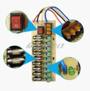 DC power distribution 9-way PCB board terminal block for switching power NEW