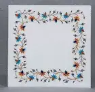 18" white marble marble table top coffee center room decor home room