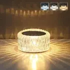 EJFOIEJ Portable Crystal LED Table Lamp, 3-Levels Brightness Desk Lamp, 3 Col...