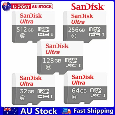 Micro SD Card SanDisk 128GB 512GB 32GB 64GB 256G Ultra Extreme Pro Memory Card