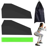 Foam Wedge Blocks, Professional Non-Slip Supportive Squat Ramp, Yoga Prop Accessories, Lightweight Calf Stretcher Slant Board for Weightlifting, Gym, Fitness