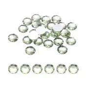 50Pcs Flat Back Round Acrylic Rhinestones 20mm Light Green Crystal Rhinestones