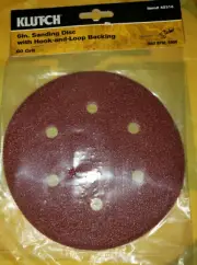 KLUTCH #42316-Pack of 3-Sanding Disc-6 in with Hook & Loop Backing, 60 Grit