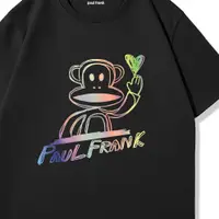 在飛比找蝦皮購物優惠-Paul frank/大嘴猴美式高街潮牌短袖T恤男純棉夏季體