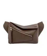Small Puzzle bumbag in grained calfskin One size Dark cigar color