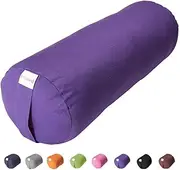 Sol Living Yoga Bolster Pillow Cylindrical Meditation Cushion Cotton Meditation Accessories for Restorative Yoga Meditation Pillow Yoga Pillow Firm Body Pillow Bolster Pillow for Legs Removable Cover