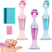 Flower Pot Drill Pen,3X Owl Design Flower Pot Shaped Bead Dot Pens | Ergonomic Gem Dot Tools For Adults Craft Beginners