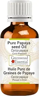 Greenwood Essential Pure Papaya seed Oil (Carica papaya) Cold Pressed for Personal Care 30ml (1oz)