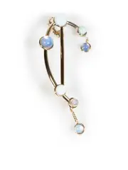 Gold Zodiac Libra Ear Cuff