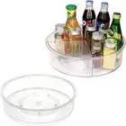 Clear Divided Spinner 360° Rotates Fully Rotating Organizer Spice Rack Food
