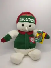 NWT 1998 Target SNOWDEN & Friends Plush Stuffed Snowman - VINTAGE Christmas