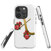 For iPhone 15 Pro Case, Shielding Cover, Letter X