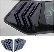 Car Rear Side Window Louver Blinds Shutter Side Vent Cover Trim Accessories Compatible For Ni/ssan X-Trail/X Trail/Rogue T33 2021-2024(Black Style)